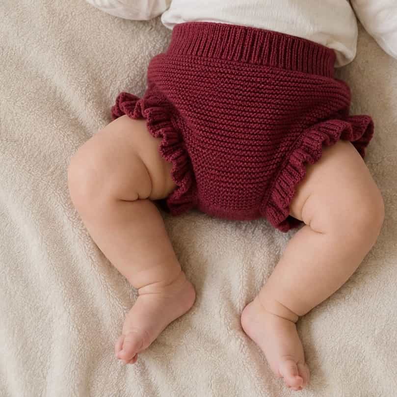 Culote liso bebé Burdeos