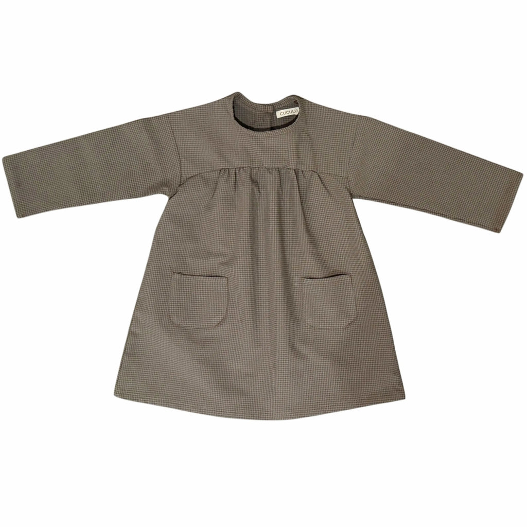 Vestido oversize vichy verde