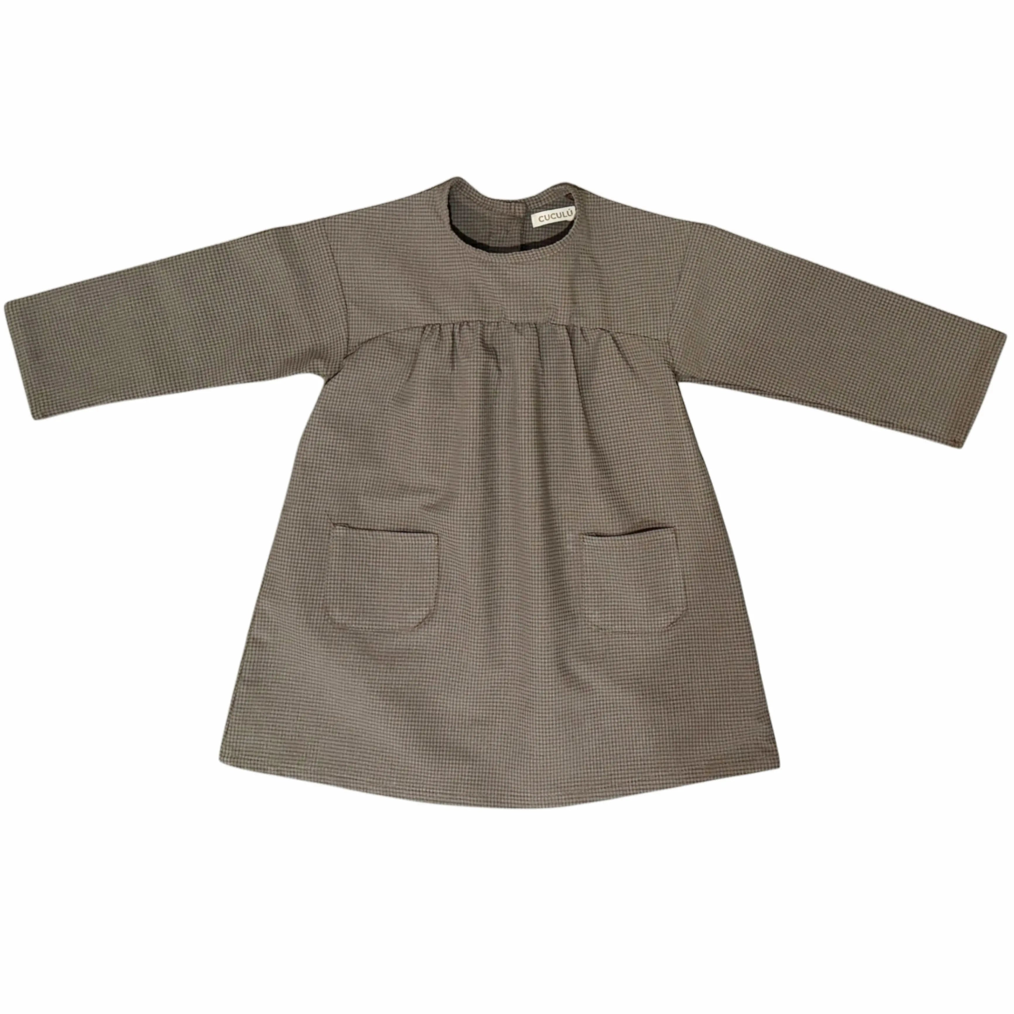 Vestido oversize vichy verde