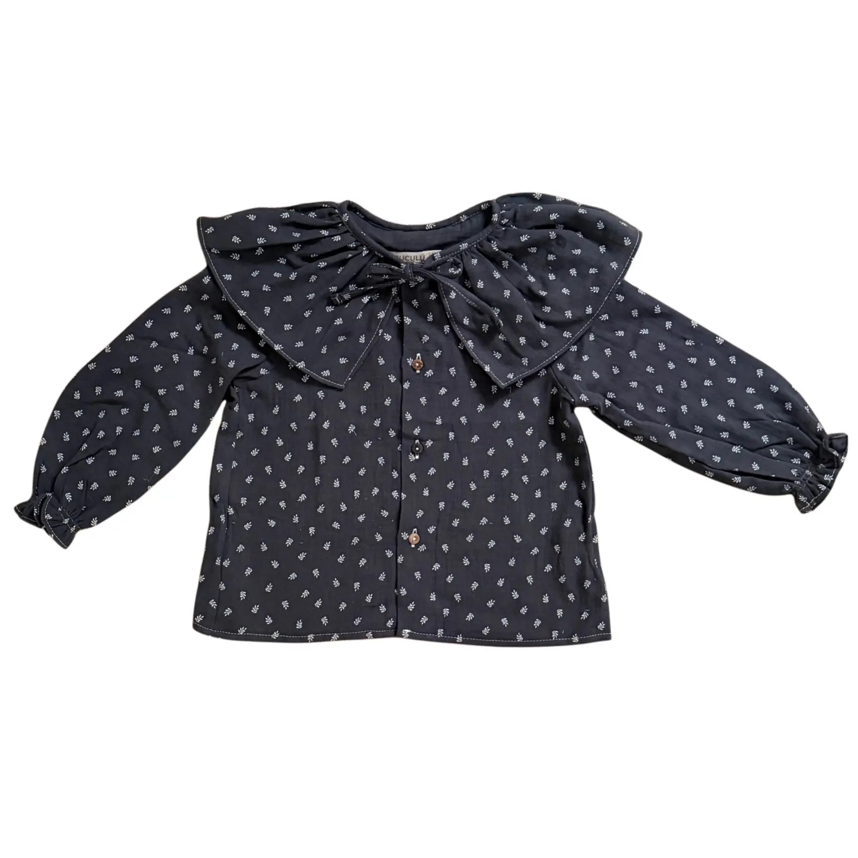 Camisa cuello capa bambula antracita