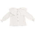 Camisa cuello capa blanca