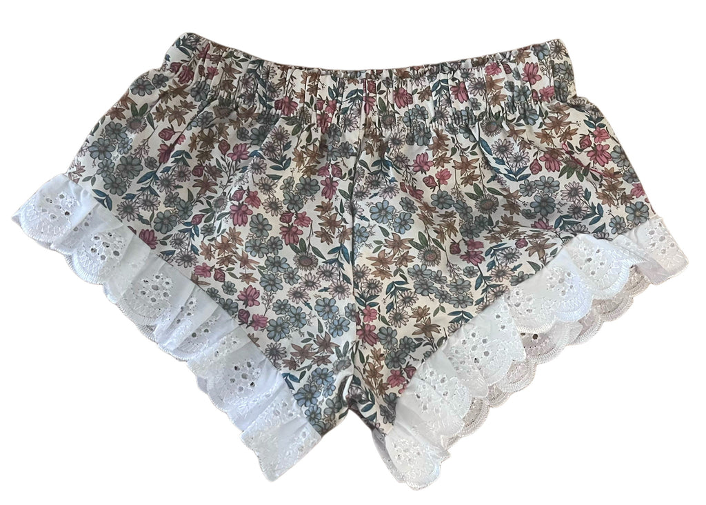 Short puntilla flores