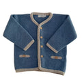 Chaqueta punto clásica Azul