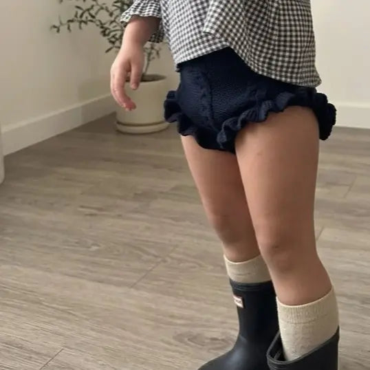 Culote punto trenzado Marino