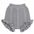 Culote punto trenzado Gris medio