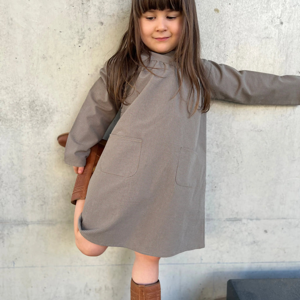 Vestido oversize vichy verde