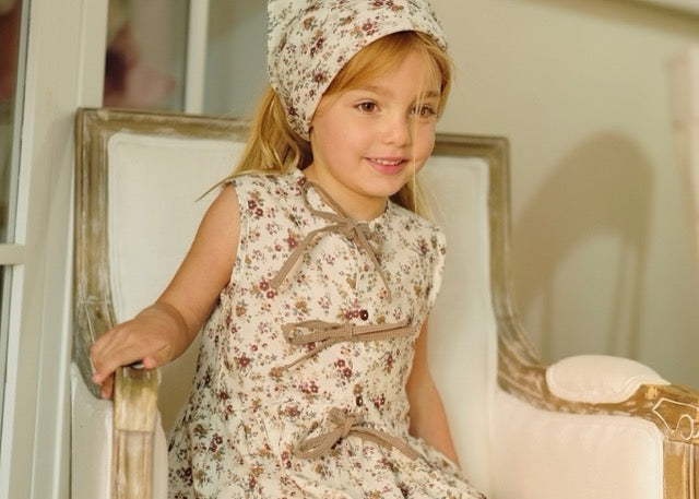 Camisa lazos Flor Burdeos