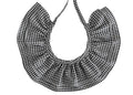 Cuello volante vichy antracita