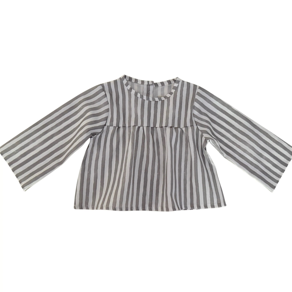Camisa campana raya lavada
