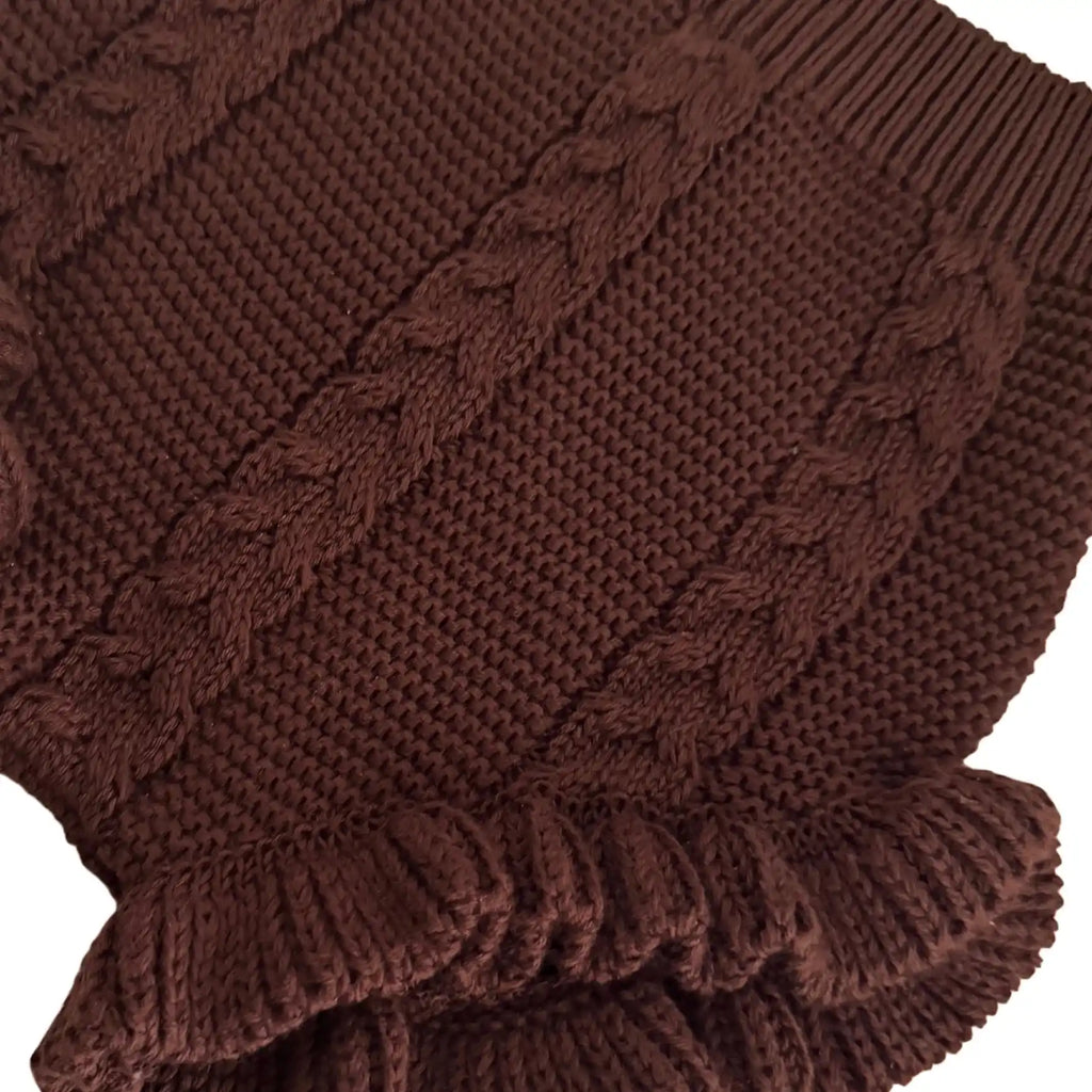 Culote punto trenzado Chocolate