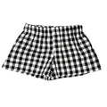 Pantalón corto vichy negro