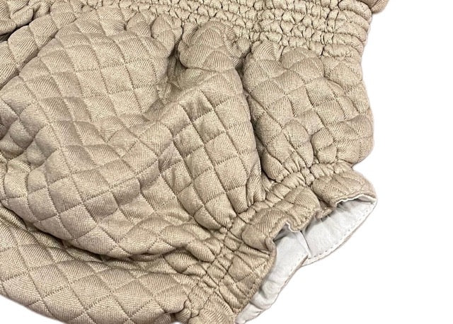 Culote forrado rombo beige