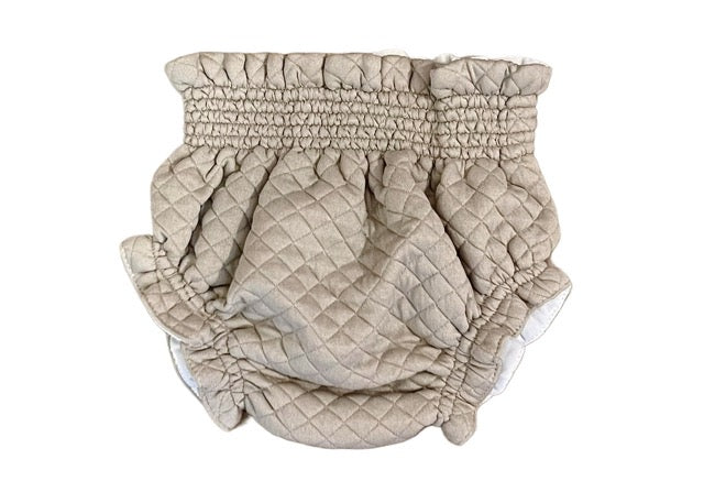 Culote forrado rombo beige