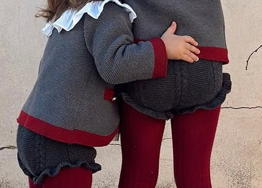 culote punto trenzado antracita