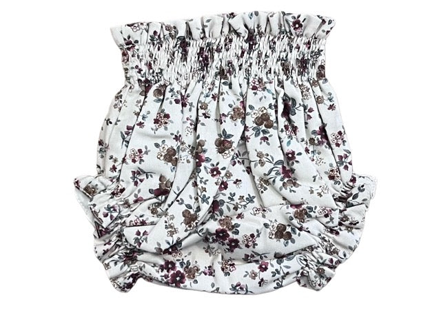 Culote forrado Flor burdeos