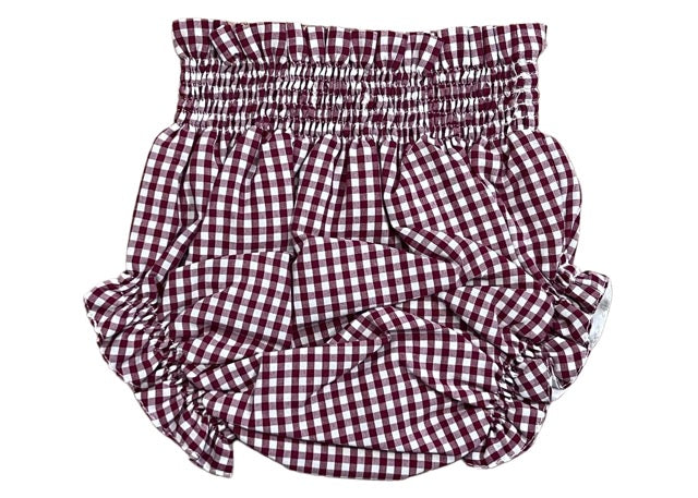 Culote forrado Vichy burdeos