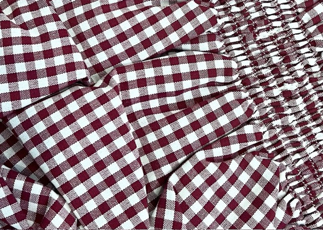 Culote forrado Vichy burdeos