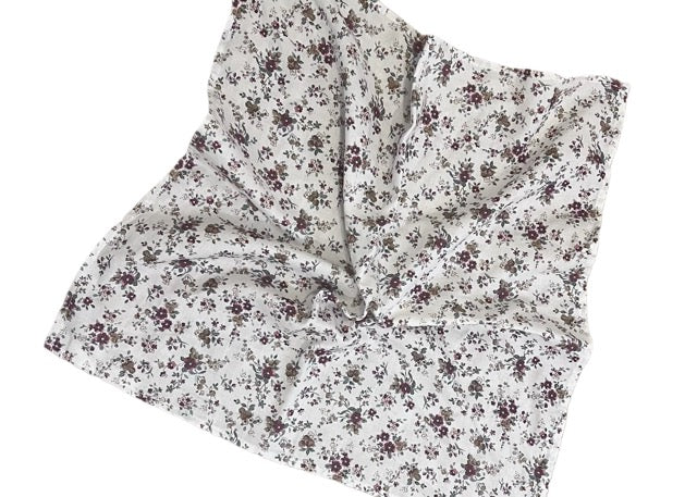 pañuelo multiusos flor burdeos